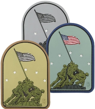 Show details for Iwo Jima 2.1" x 3" 3D PVC Morale Patch by Maxpedition® Picture of Iwo Jima 2.1" x 3" 3D PVC Morale Patch by Maxpedition®