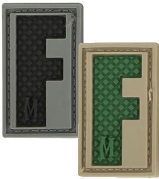 Show details for LETTER "F" PVC Patch 0.7" x 1.18" by Maxpedition® Picture of LETTER "F" PVC Patch 0.7" x 1.18" by Maxpedition®