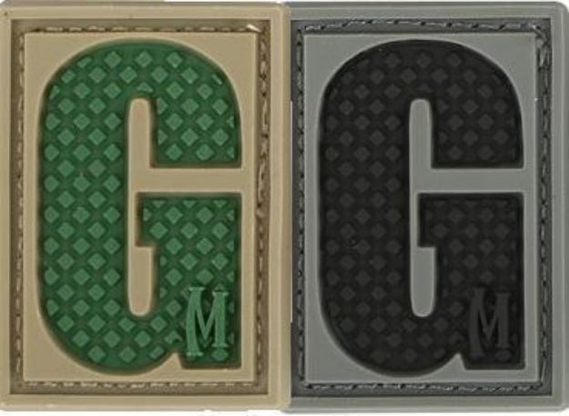 Picture of LETTER "G" PVC Patch 0.84" x 1.18" by Maxpedition®