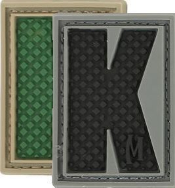 Picture of LETTER "K" PVC Patch 0.84" x 1.18" by Maxpedition®