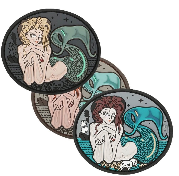 Picture of Mermaid 3.02" x 3.02" 3D PVC Morale Patch by Maxpedition®