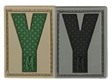 Show details for LETTER "Y" PVC Patch 0.7" x 1.18" by Maxpedition® Picture of LETTER "Y" PVC Patch 0.7" x 1.18" by Maxpedition®