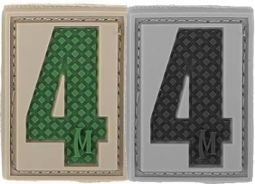 Show details for Number 4 PVC Patch 0.84" x 1.18" by Maxpedition® Picture of Number 4 PVC Patch 0.84" x 1.18" by Maxpedition®