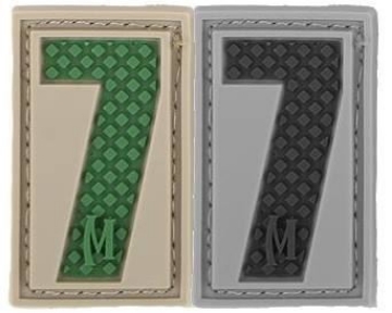 Show details for Number 7 PVC Patch 0.7" x 1.18" by Maxpedition® Picture of Number 7 PVC Patch 0.7" x 1.18" by Maxpedition®
