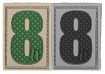 Picture of Number 8 PVC Patch 0.84" x 1.18" by Maxpedition®