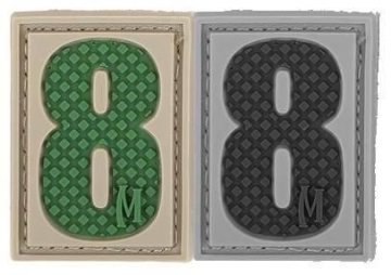 Show details for Number 8 PVC Patch 0.84" x 1.18" by Maxpedition® Picture of Number 8 PVC Patch 0.84" x 1.18" by Maxpedition®