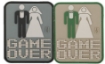 Picture of Game Over PVC Patch 2" x 2.5" by Maxpedition®