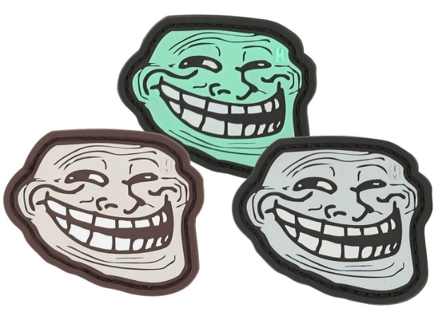 Picture of Troll Face PVC Patch 2.25" x 1.9" by Maxpedition®