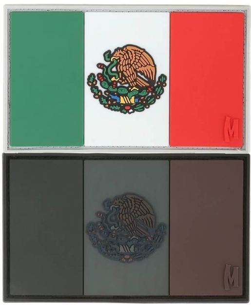 Picture of Mexico Flag PVC Patch 3" x 1.75" by Maxpedition®