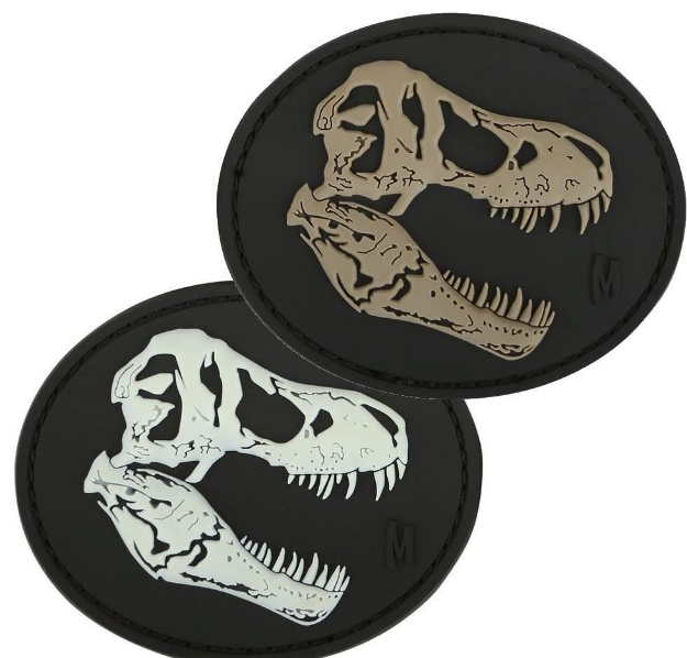 Picture of T Rex Skull PVC Patch 3" x 2.5" by Maxpedition®