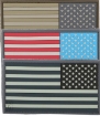 Picture of 3.25 x 1.75 Reverse American Flag 3D PVC Patch