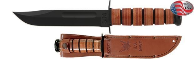 Picture of US Navy KA-BAR® with Brown Leather Sheath