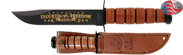 Show details for US ARMY Operation Enduring Freedom Commemorative Knife by KA-BAR Picture of US ARMY Operation Enduring Freedom Commemorative Knife by KA-BAR