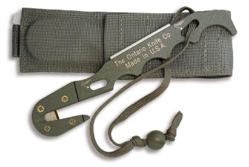 Show details for OKC FG Model 1 Strap Cutter with Sheath - Ontario Knife Company Picture of OKC FG Model 1 Strap Cutter with Sheath - Ontario Knife Company