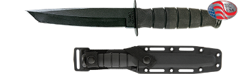 Show details for Short KA-BAR® Black Tanto With Glass Filled Nylon Sheath Picture of Short KA-BAR® Black Tanto With Glass Filled Nylon Sheath