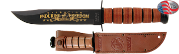 Show details for USMC Operation Enduring Freedom Commemorative Knife by KA-BAR Picture of USMC Operation Enduring Freedom Commemorative Knife by KA-BAR
