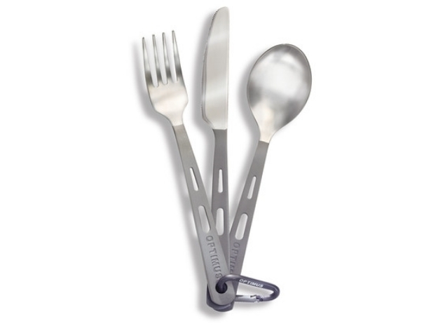 Titanium 3-Piece Cutlery Set by Optimus