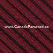 Imperial Red & Black Stripe - 100 Ft - 550 LB Cord 