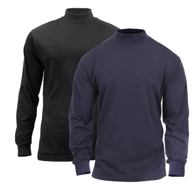 Mock Turtleneck Black by Rothco