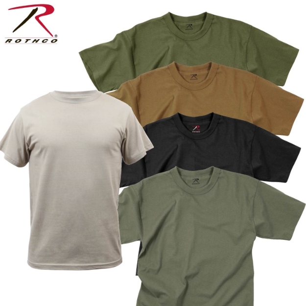 T Shirt Solid Colour 100 Cotton by Rothco