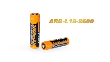 Show details for 18650 ARB-L18-2600 Rechargeable Li-ion Battery by Fenix™ 18650 ARB-L18-2600 Rechargeable Li-ion Battery by Fenix™