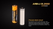 18650 ARB-L18-2600 Rechargeable Li-ion Battery by Fenix™