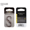 S-Biner® Plastic Double Gated Carabiner #2 - Smoke