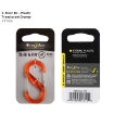 S-Biner® Plastic Double Gated Carabiner #2 - Orange