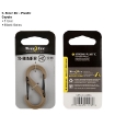 S-Biner® Plastic Double Gated Carabiner #2 - Coyote/Black Gates