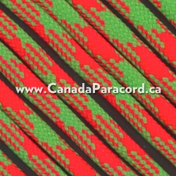 Picture of Neon Orange/Neon Green 50/50 - 100 Ft - 550 LB Paracord Neon Orange/Neon Green 50/50 - 100 Ft - 550 LB Paracord
