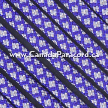 Show details for Electric Blue / Grey Diamonds - 50 Ft - 550 LB Paracord Electric Blue / Grey Diamonds - 50 Ft - 550 LB Paracord