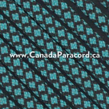 Show details for Neon Turquoise Diamonds - 50 Ft - 550 LB Paracord Neon Turquoise Diamonds - 50 Ft - 550 LB Paracord