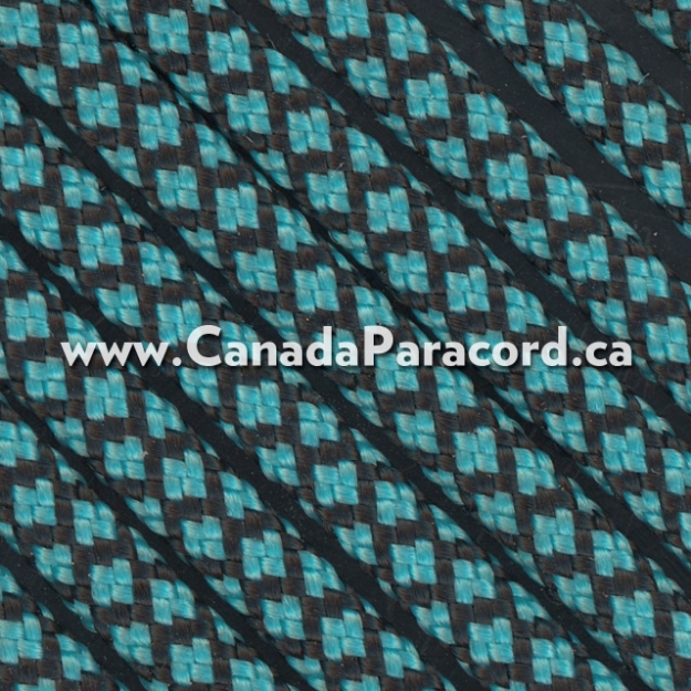 Neon Turquoise Diamonds - 50 Ft - 550 LB Paracord