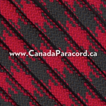 Show details for Imperial Red and Black 50/50 - 100 Ft - 550 LB Paracord Imperial Red and Black 50/50 - 100 Ft - 550 LB Paracord