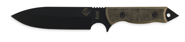 RAK - Plain Edge Black Micarta Handle