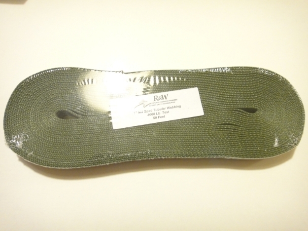 1" Mil Spec Tubular Webbing - 50 Feet - 4,000 LB. Test