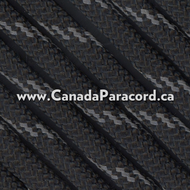 Black with Reflective Fleck - 1,000 Feet - 11 Strand Paracord 