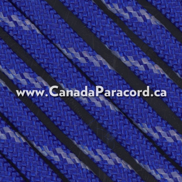 Electric Blue with Reflective Fleck - 100 Ft - 550 Cord