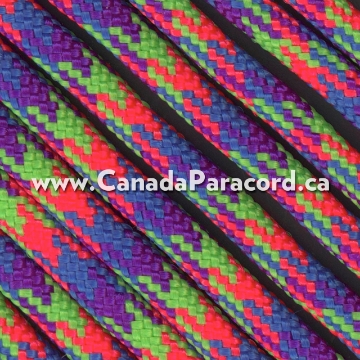 Show details for Mardi Gras - 100 Ft - 550 LB Paracord Mardi Gras - 100 Ft - 550 LB Paracord