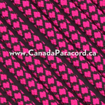 Show details for Neon Pink Diamonds - 50 Ft - 550 LB Paracord Neon Pink Diamonds - 50 Ft - 550 LB Paracord