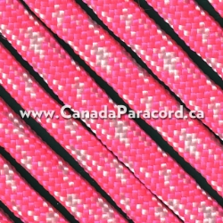 Picture of Neon Pink/White Camo - 100 Foot - 550 LB Paracord Neon Pink/White Camo - 100 Foot - 550 LB Paracord