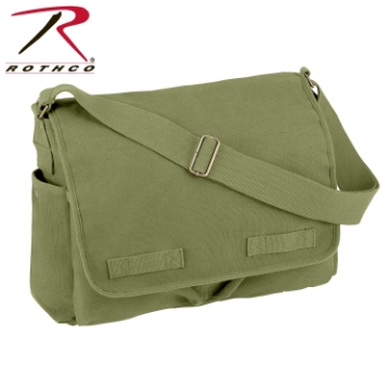 Show details for Vintage Unwashed Canvas Messenger Bag by Rothco® Olive Drab Vintage Unwashed Canvas Messenger Bag by Rothco®