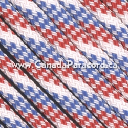 Picture of Red, White & Blue - 100 Feet - 550 LB Paracord Red, White & Blue - 100 Feet - 550 LB Paracord