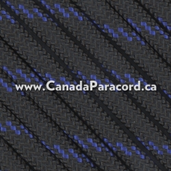 Picture of Touch of Blue - 100 Feet - 550 LB Paracord Thin Blue Line - 100 Feet - 550 LB Paracord