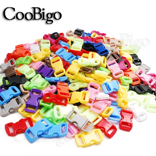 3/8 Inch Curved Side Release Buckles - Various Colours - Coobigo