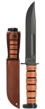 Show details for Dog's Head Utility Knife by KA-BAR® With Leather Sheath Dog's Head Utility Knife by KA-BAR® With Leather Sheath