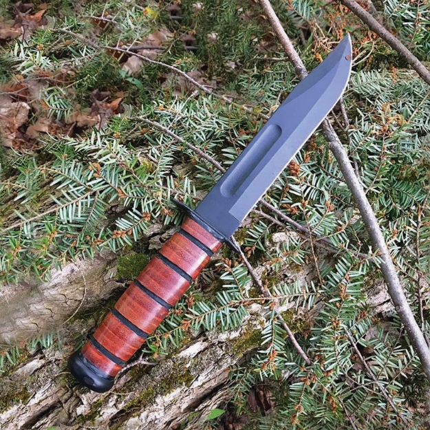 Single Mark Original KA-BAR® With Leather Sheath 