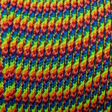 Show details for Rainbow | 1/4" Double Braid Polyester Halter and Yacht Rope rainbow halter rope