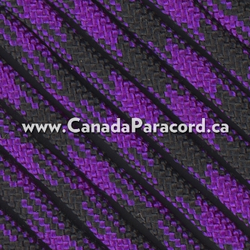Show details for Purple and Black 50/50 - 100 Ft - 550 LB Paracord Picture of Purple and Black 50/50 - 100 Ft - 550 LB Paracord