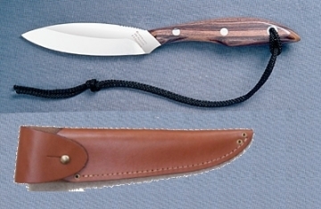 Show details for Grohmann R1CA - #1 | Rosewood | Carbon Steel | Overlap Leather Sheath Picture of Grohmann R1CA - #1 | Rosewood | Carbon Steel | Overlap Leather Sheath